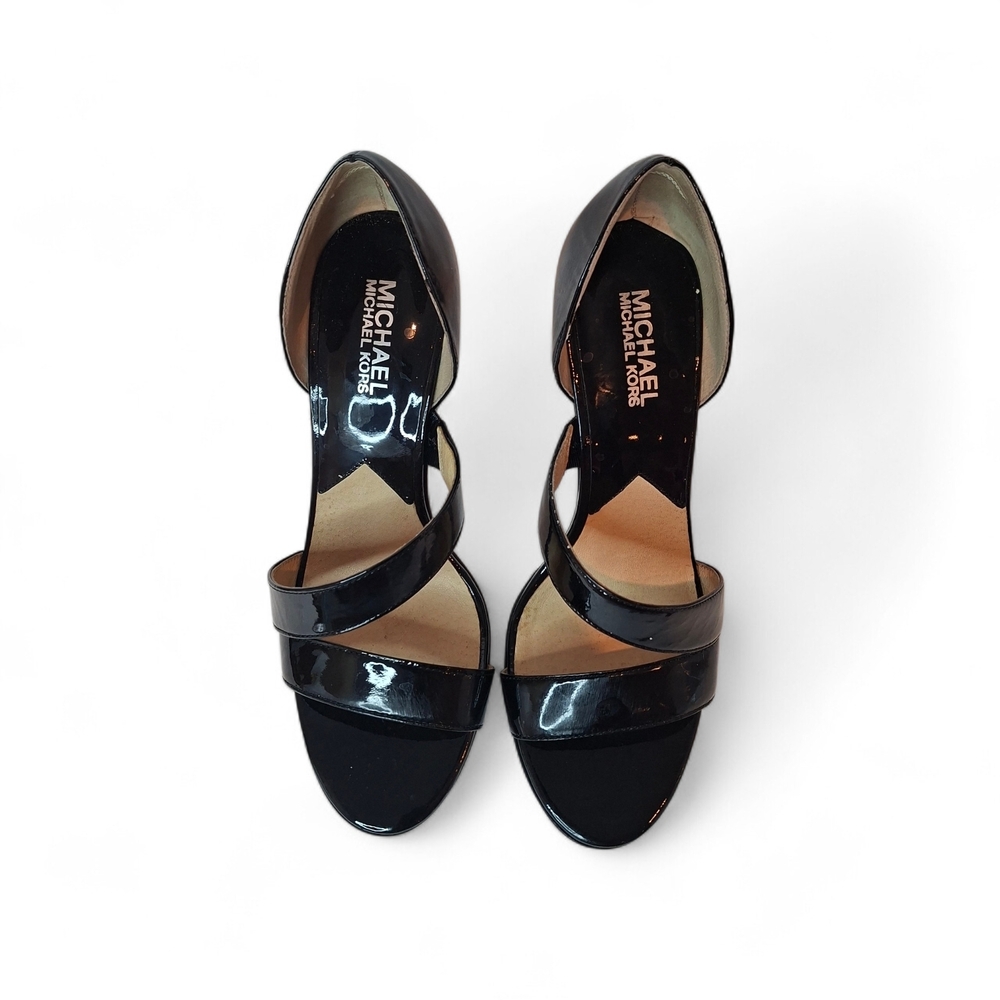 Michael Kors Women's Open Toe Stiletto Pumps Heels Black Size 7.5 M